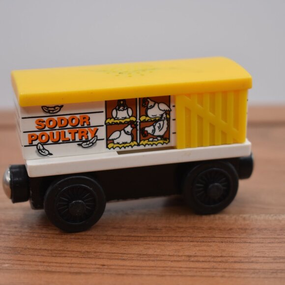 Chicken Car Sodor Poultry Tested Working Thomas and Friends Wooden Railway Train - Picture 6 of 9